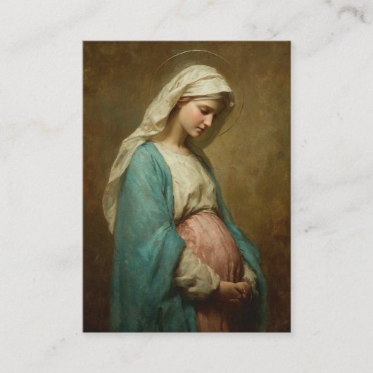 Blessed Mother Prayer Card for Expectant Mothers  Informatiekaartje (Voorkant)