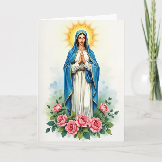 Blessed Mother Prayer Card Kaart (Voorkant)