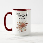 Blessed Nana | 127:3 psalm | Herfst Floral Mok (Links)
