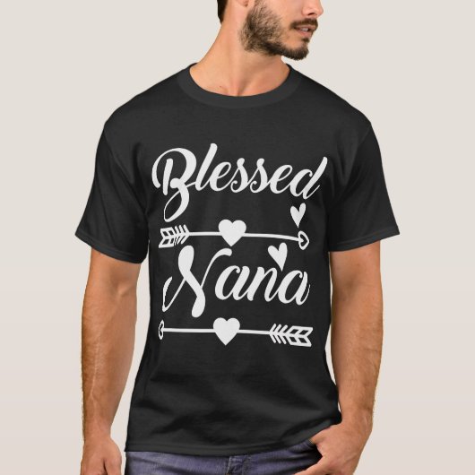 Blessed Nana Cursive T-shirt (Voorkant)