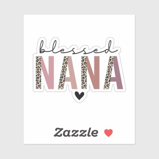 Blessed Nana, Gift for Grandma Grandmoeder Sticker (Vel)