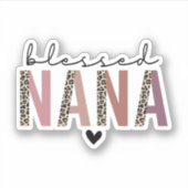 Blessed Nana, Gift for Grandma Grandmoeder Sticker (Voorkant)