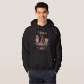 Blessed Nana Kerstleopard Buffalo Pset Gnome Hoodie (Voorkant volledig)
