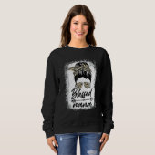 Blessed Nana Leopard voor moeder moeders moeder Trui (Voorkant volledig)