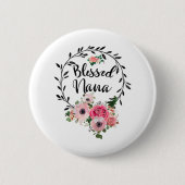 Blessed Nana Moederdag Gift Ronde Button 5,7 Cm (Voorkant)