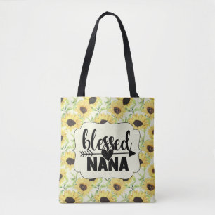 Blessed Nana Sunflower Tote Bag