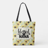 Blessed Nana Sunflower Tote Bag (Achterkant)