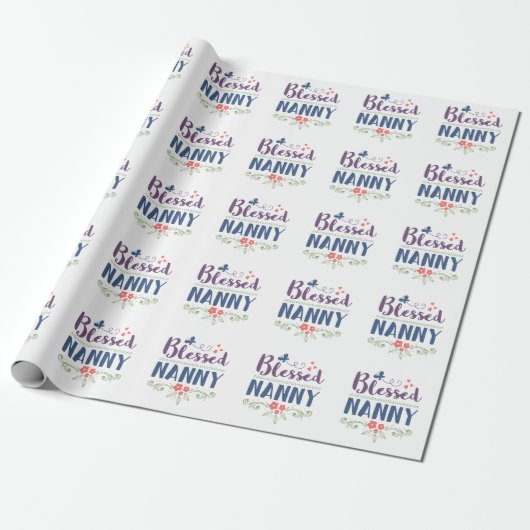Blessed Nanny Cadeaupapier (Uitgerold)