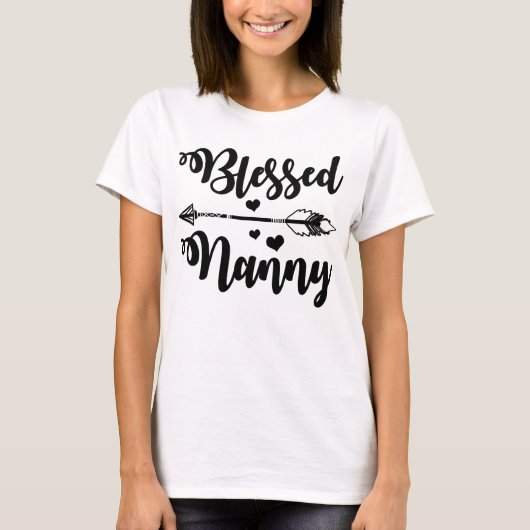 BLESSED NANNY T-SHIRT (Voorkant)