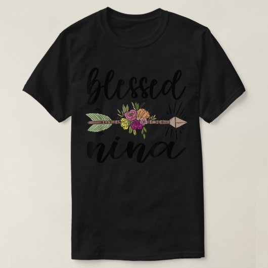 Blessed Nina Grandmoeder Appreciation Nina Grandma T-shirt (Design voorkant)