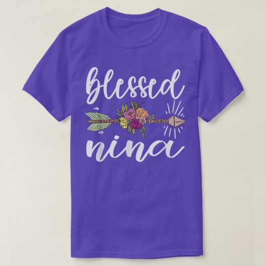 Blessed Nina Grandmoeder Appreciation Nina Grandma T-shirt (Design voorkant)