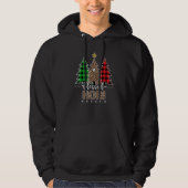 Blessed Noni Leopard Kerstmis Pine Tree Red Pset Hoodie (Voorkant)