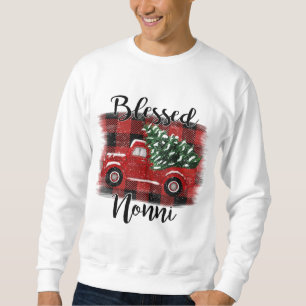 Blessed Nonni Red Truck Vintage kerstboom Trui