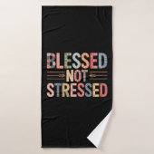 Blessed Not Stressed Bath Towel Badhanddoek (Badhanddoek)