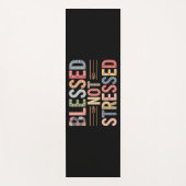 Blessed Not Stressed Yoga Mat (Voorkant)