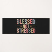 Blessed Not Stressed Yoga Mat (Voorkant (horizontaal))