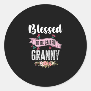 Blessed om Granny te noemen Ronde Sticker