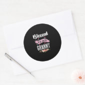 Blessed om Granny te noemen Ronde Sticker (Envelop)