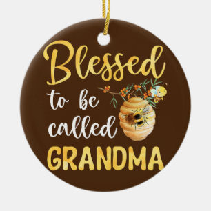 Blessed om oma Cute Bee Moeder te worden genoemd Keramisch Ornament
