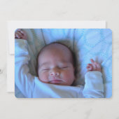 Blessed Photo Boy Birth Announounding Soft Overlay Aankondiging (Achterkant)