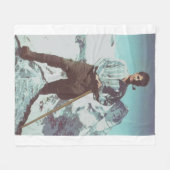 Blessed Pier Giorgio Frassati Fleece Deken (Voorkant (Horizontaal))