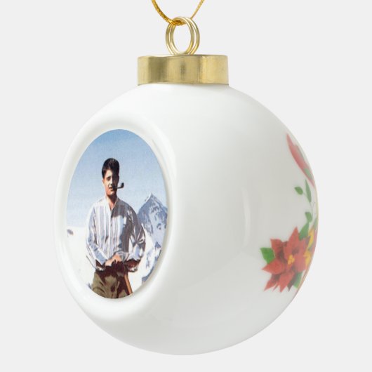 Blessed Pier Giorgio Frassati kerstversiering Keramische Bal Ornament (Rechts)
