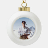 Blessed Pier Giorgio Frassati kerstversiering Keramische Bal Ornament (Voorkant)