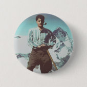 Blessed Pier Giorgio Frassati Ronde Button 5,7 Cm (Voorkant)