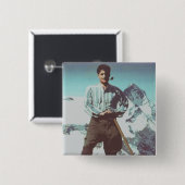 Blessed Pier Giorgio Frassati Vierkante Button 5,1 Cm (Voorkant /achterkant)