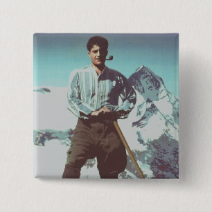 Blessed Pier Giorgio Frassati Vierkante Button 5,1 Cm