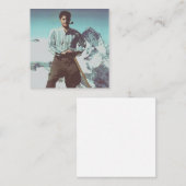 Blessed Pier Giorgio Frassati Vierkante Visitekaartje (Voorkant / Achterkant)