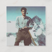 Blessed Pier Giorgio Frassati Vierkante Visitekaartje (Voorkant)