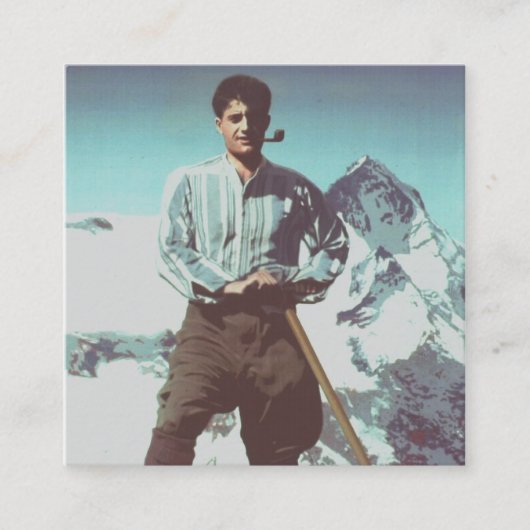 Blessed Pier Giorgio Frassati Vierkante Visitekaartje (Voorkant)