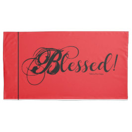 Blessed! Pillow Case Set (Red) Kussensloop