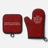 Blessed Potholder Ovenwant & Pannenlap Set (Voorkant)