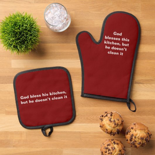 Blessed Potholder Ovenwant & Pannenlap Set (Top down)