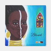 Blessed Queen Magnet by Alicia McDaniel Fine Art (Voorkant)