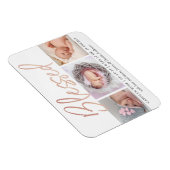 "Blessed" Roos Gold Foil Fotoaankondiging Magneet (Rechterzijde)