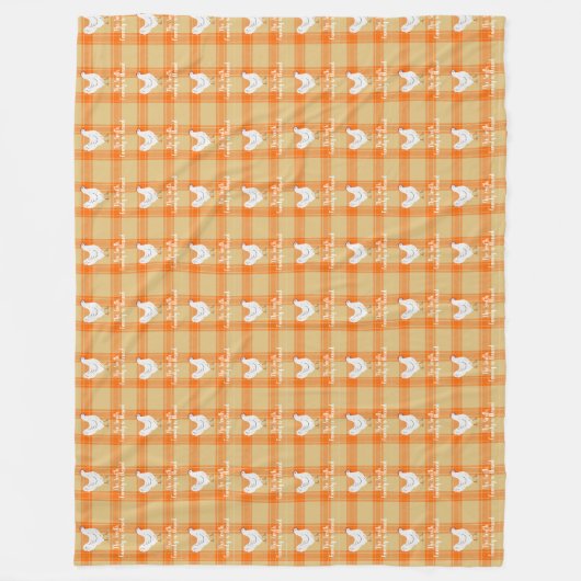 Blessed Rustic Chicken Pattern Blanket Fleece Deken (Voorkant)