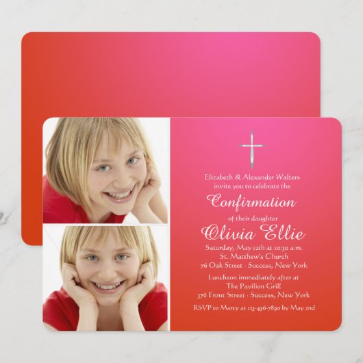 Blessed Sacrament Religieuze Fotouitnodiging Kaart (Voorkant / Achterkant)