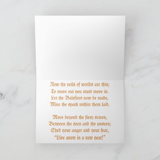 Blessed Samhain Feestdagen Kaart (Binnen)