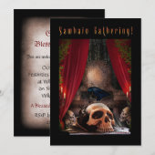 Blessed Samhain Gathering Uitnodiging - Ravens Den (Voorkant / Achterkant)