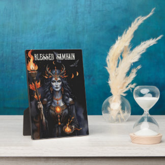 Blessed Samhain Night Pagan Hecate Goddess Fotoplaat