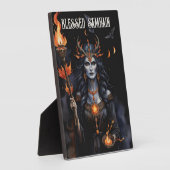 Blessed Samhain Night Pagan Hecate Goddess Fotoplaat (Zijkant)