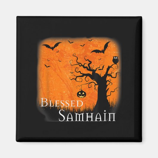 Blessed Samhain Wiccan Celtic Pagan Halloween Witc Magneet (Voorkant)
