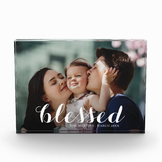 BLESSED Script Fotoblokken (Voorkant)