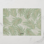 BLESSED Script Photo Gold Folie Feestdagenkaart (Achterkant)