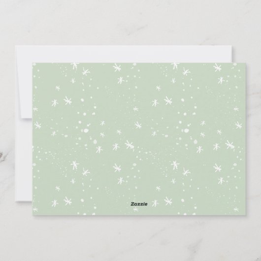 Blessed Script Religious Christmas Holiday Kaart (Achterkant)