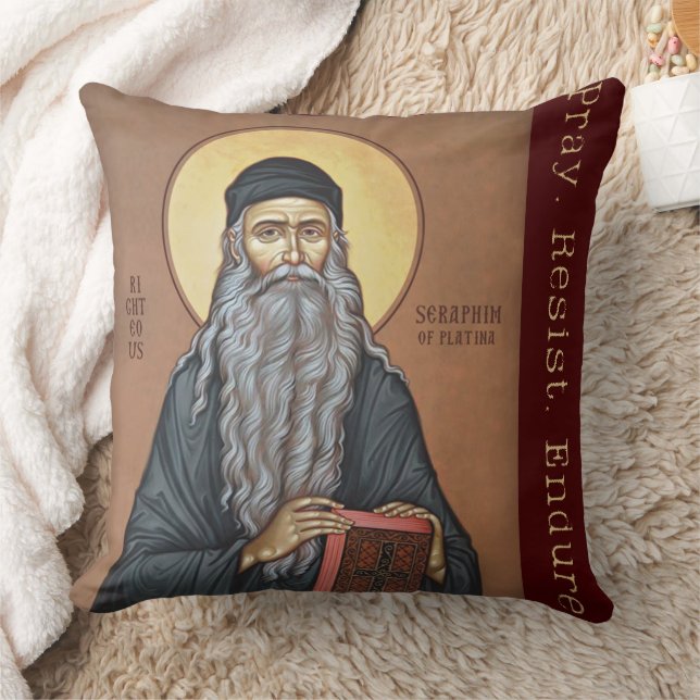 Blessed Seraphim Rose Orthodox Righteous Design Kussen (Deken)