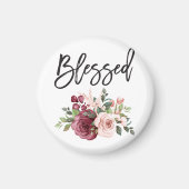Blessed - Simple Saying Floral Magneet (Voorkant)